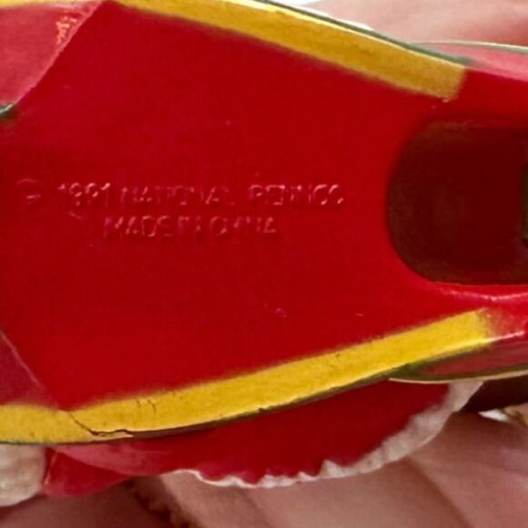 Vintage Christmas Ornament Santa on a Motor Scooter Santas Best Collectible 1991 - Picture 8 of 13